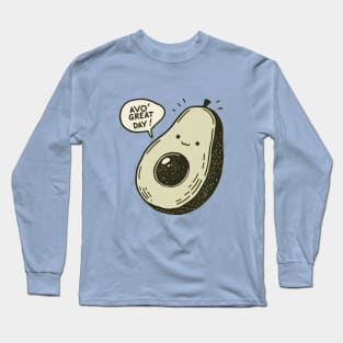 Cheerful Avocado Long Sleeve T-Shirt